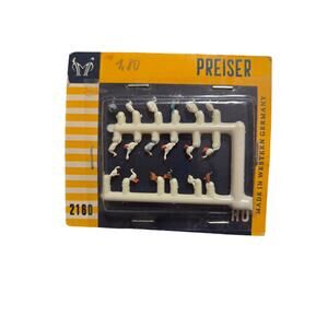 Preiser HO 2160 Chickens and Ducks Farm Animals Vintage Western Germany 1:87